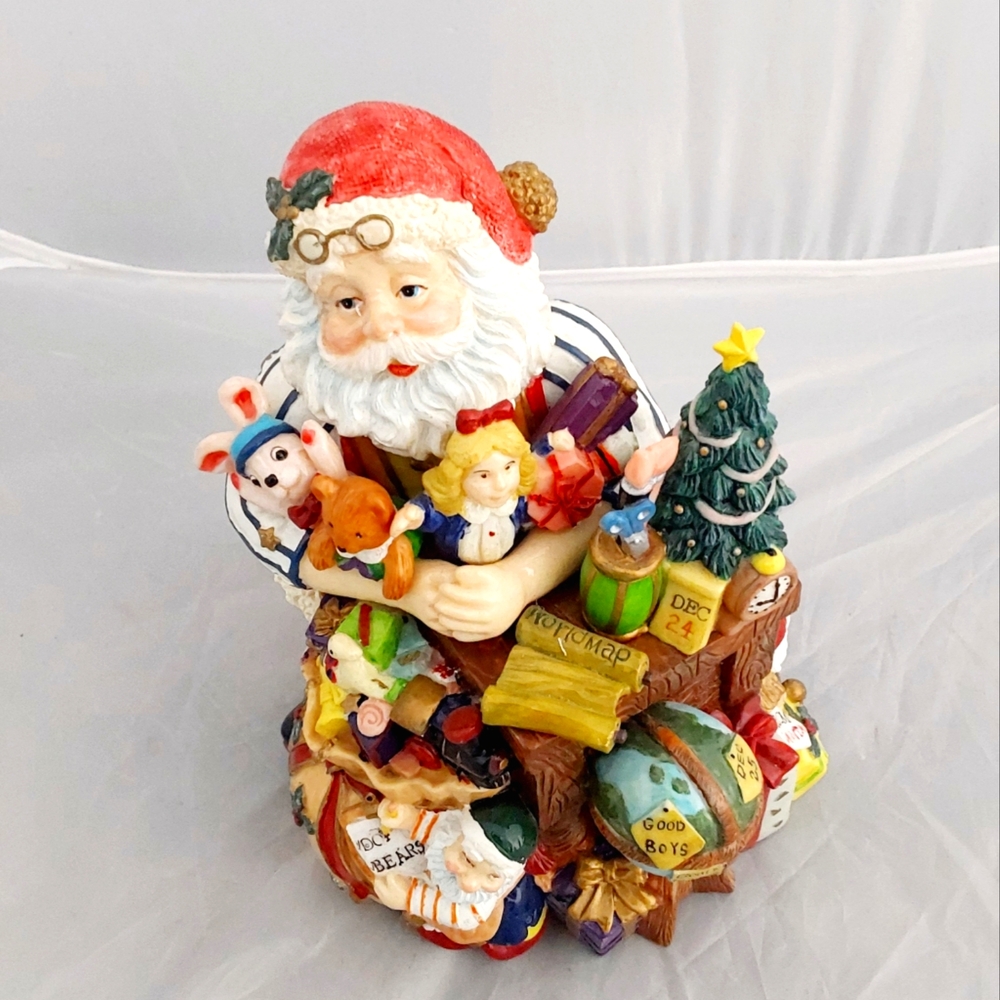 Fits and Floyd musical Santa in toy shop